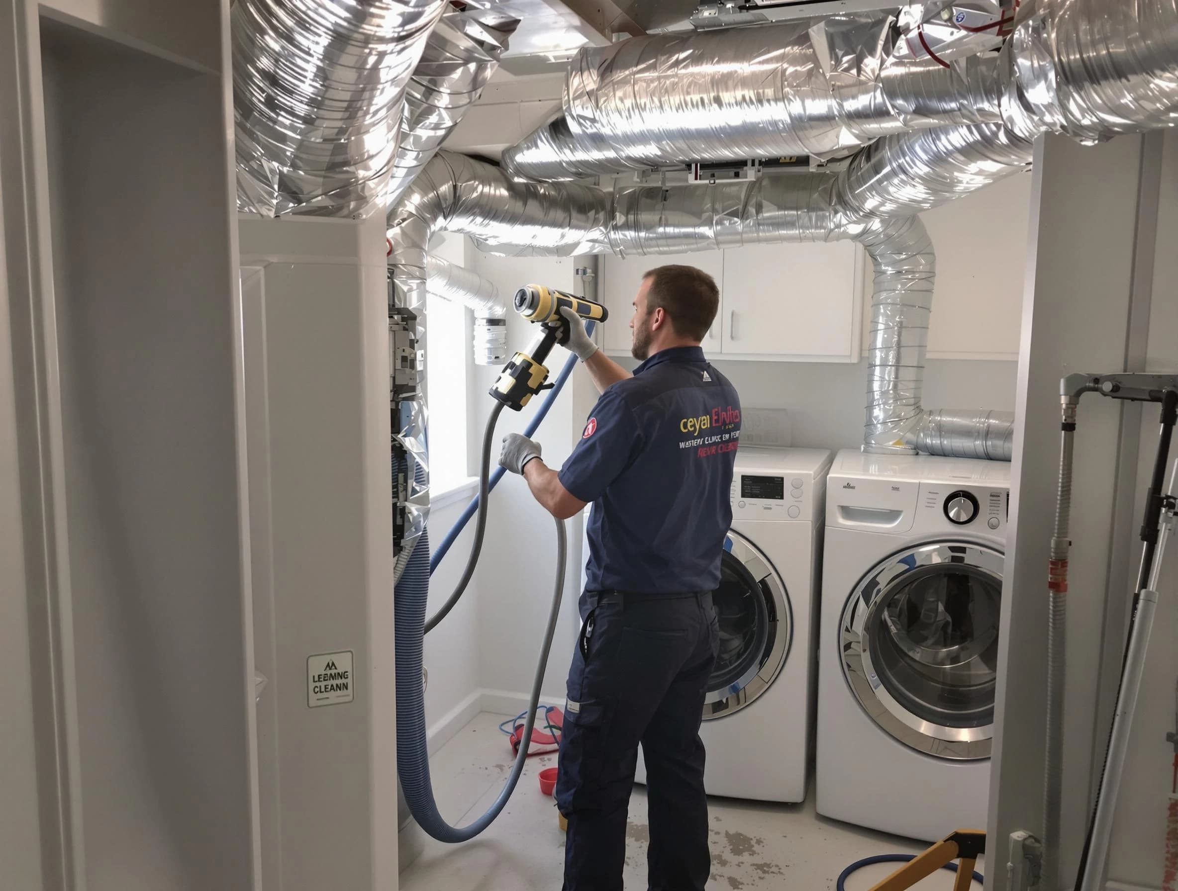 Milliken Dryer Vent Cleaning specialist using advanced equipment for thorough duct cleaning in Milliken