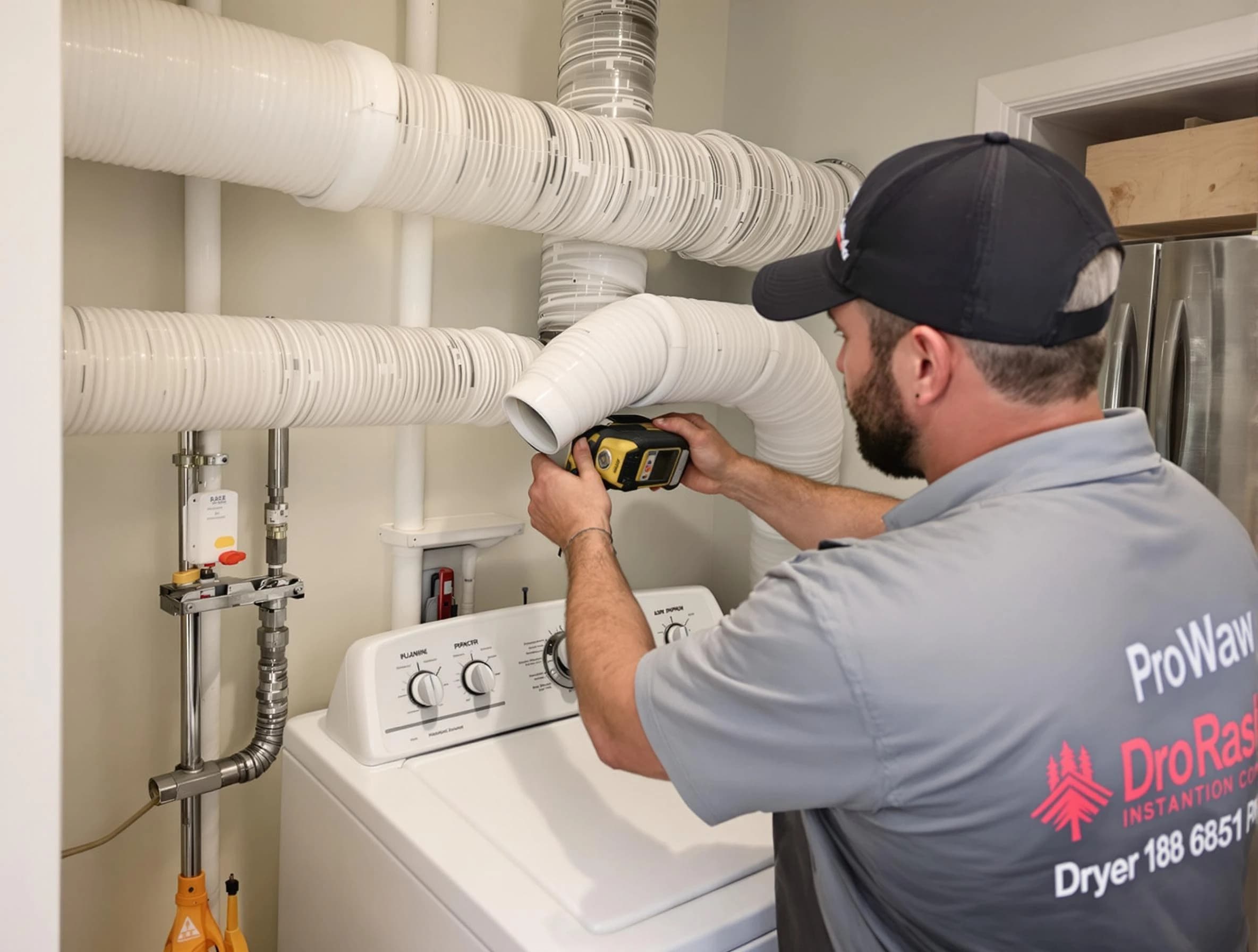 Professional dryer vent hose installation by Milliken Dryer Vent Cleaning in Milliken