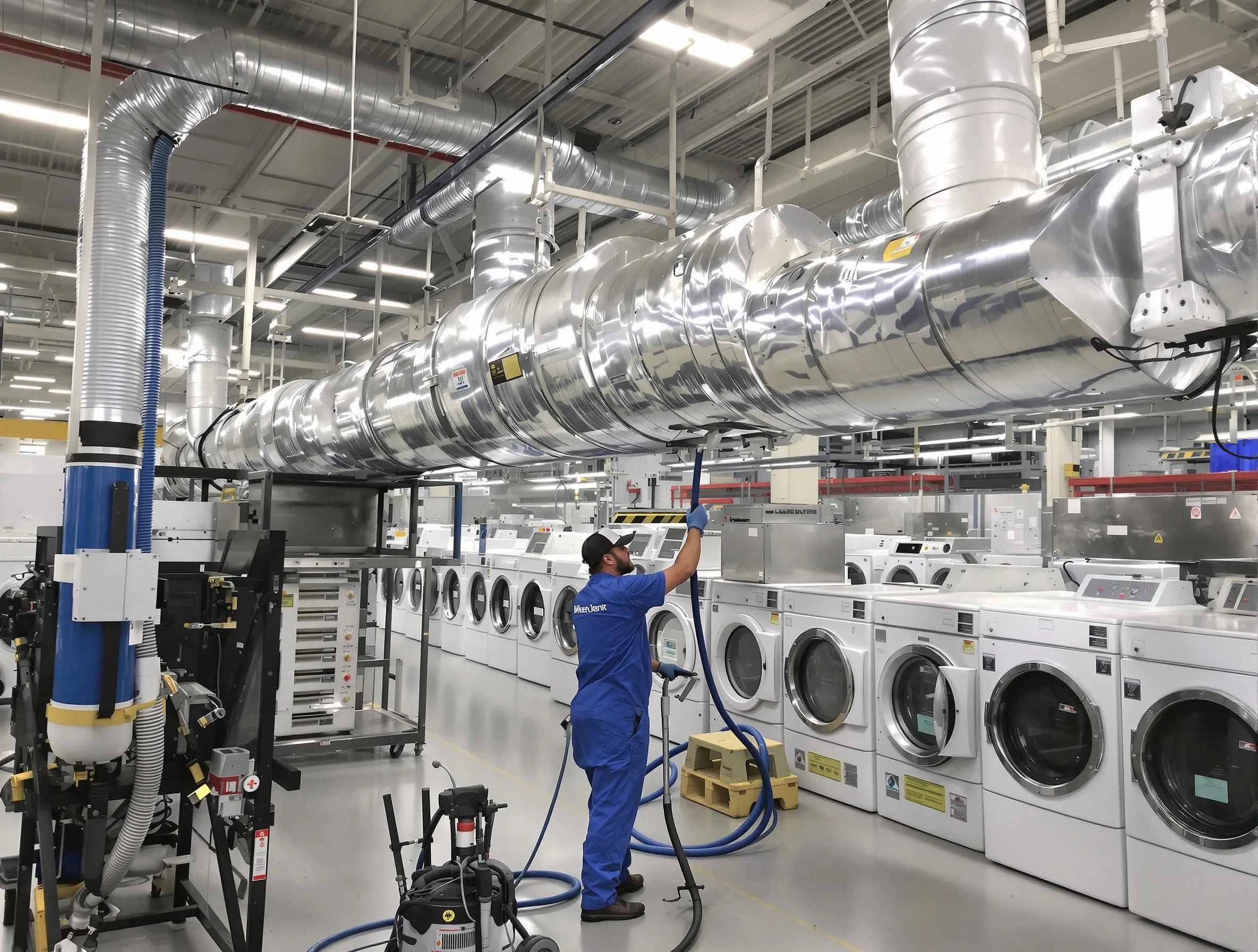 Milliken Dryer Vent Cleaning team performing heavy-duty industrial dryer vent cleaning in Milliken